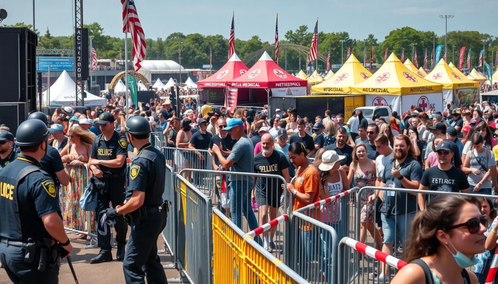 Sicherheit beim Festival